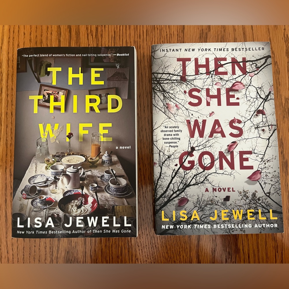 2 paperback books by Lisa Jewell - The Third Wife and Then She Was Gone.